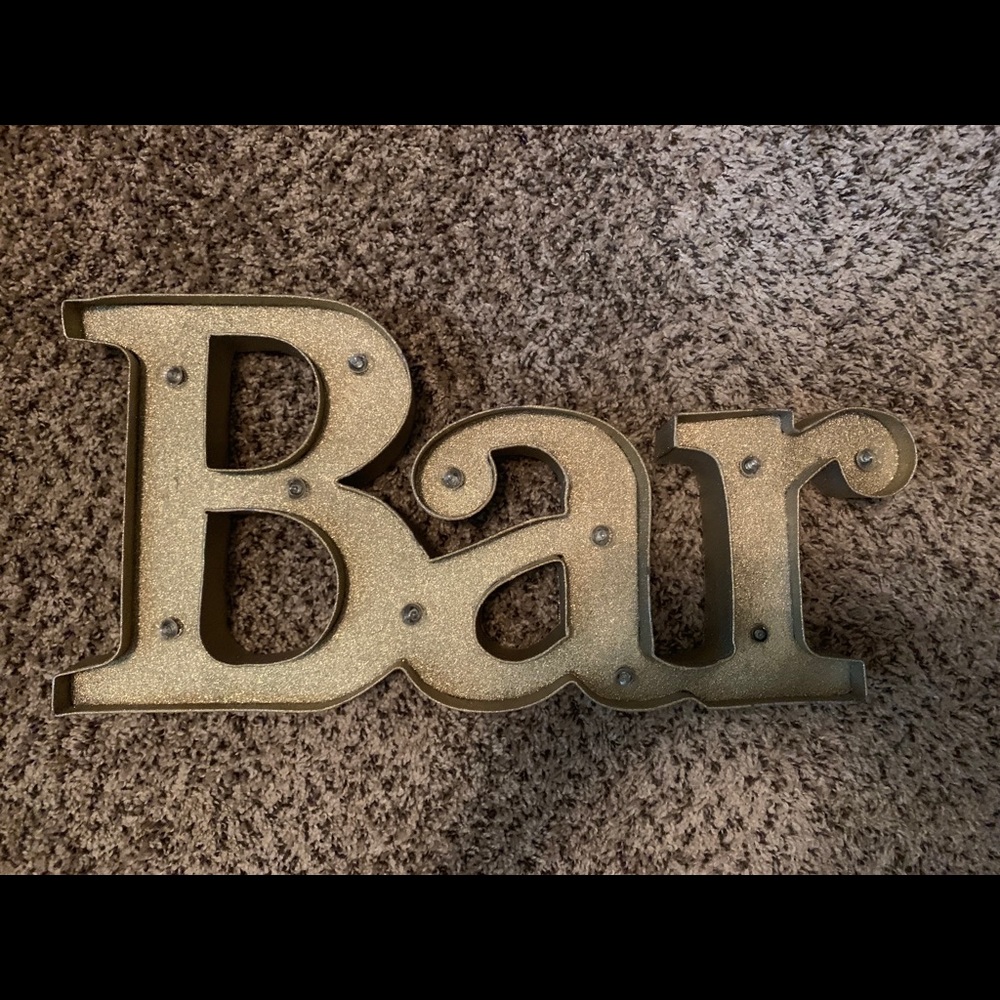 Bar Sign with lights